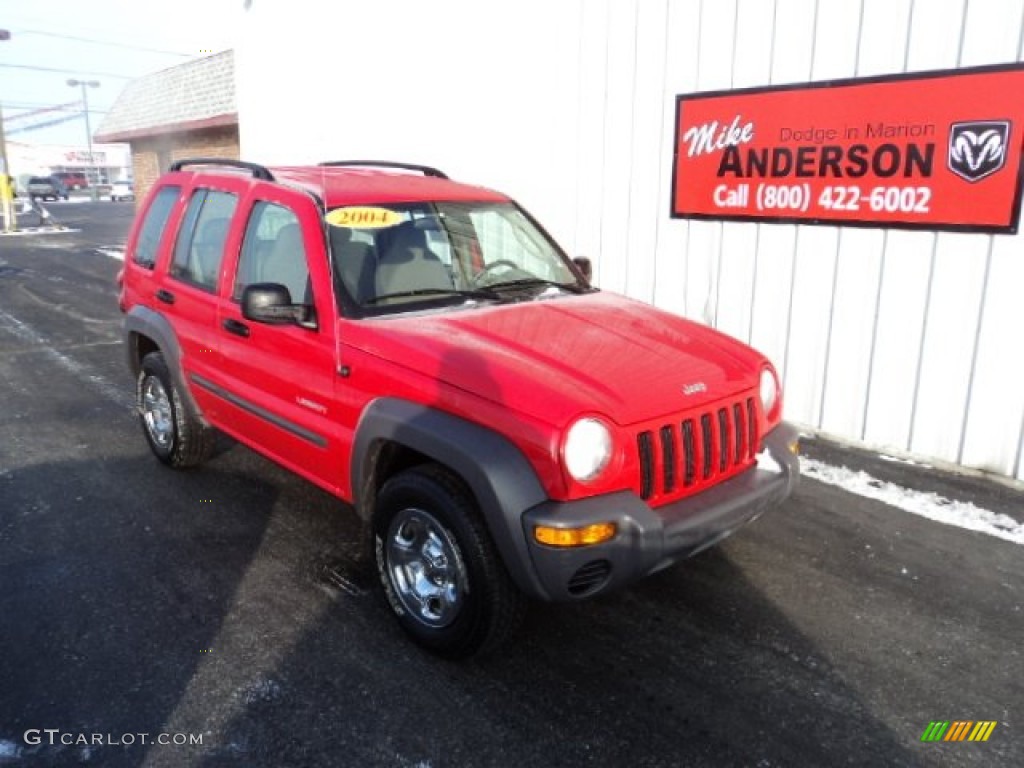 2004 Liberty Sport - Flame Red / Taupe photo #1