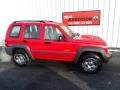 2004 Flame Red Jeep Liberty Sport  photo #2