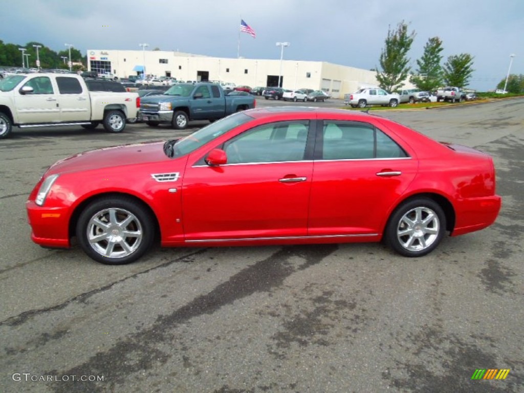Crystal Red 2008 Cadillac STS V8 Exterior Photo #76863945