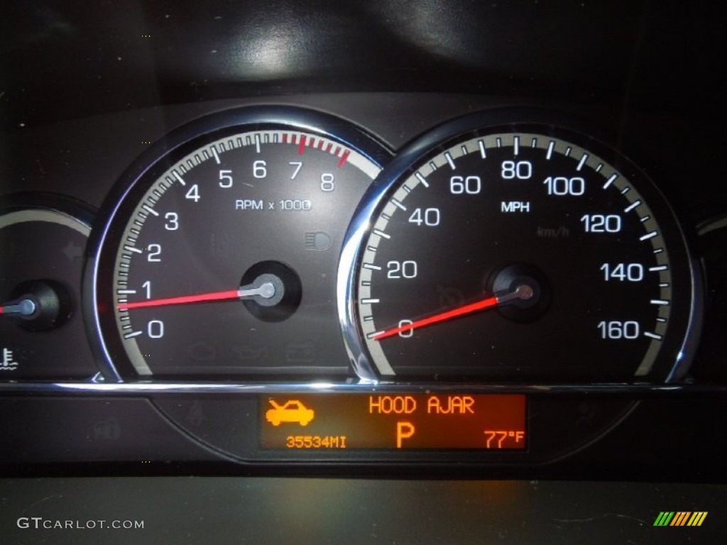 2008 Cadillac STS V8 Gauges Photo #76864023