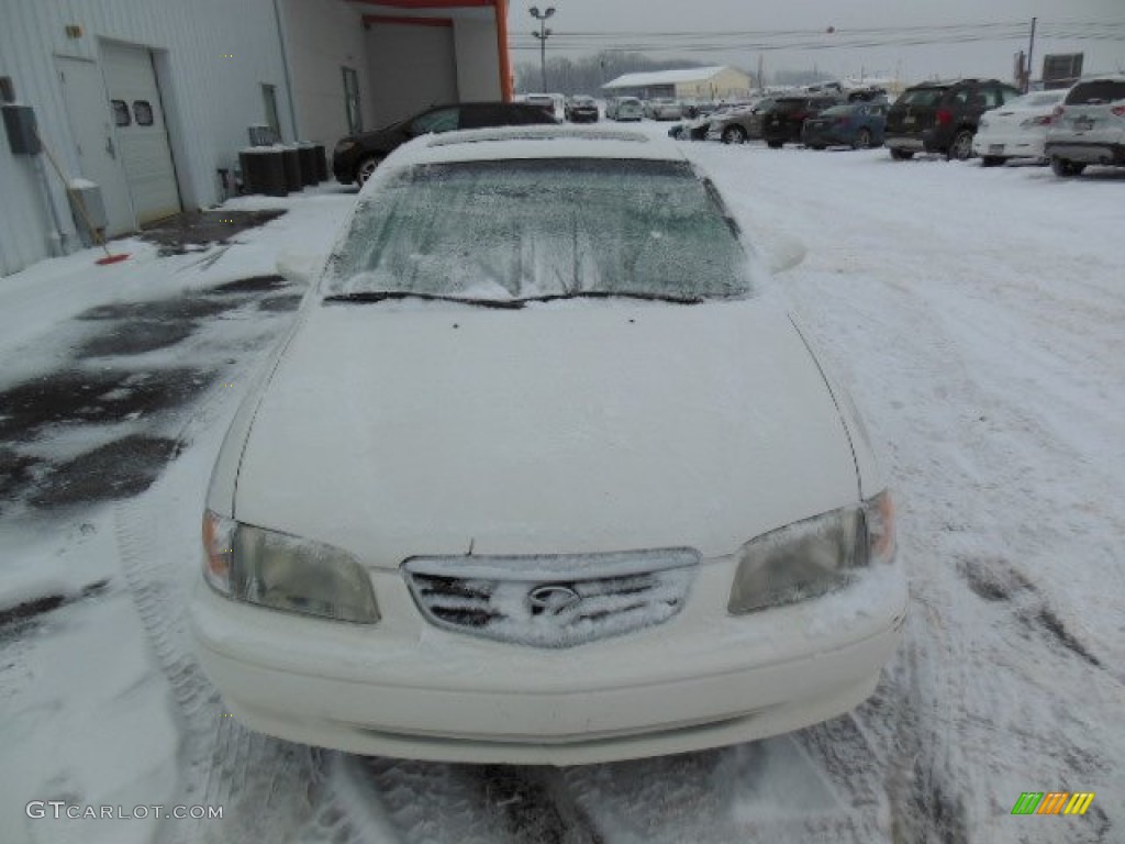 2001 626 ES - Glacier White / Beige photo #3