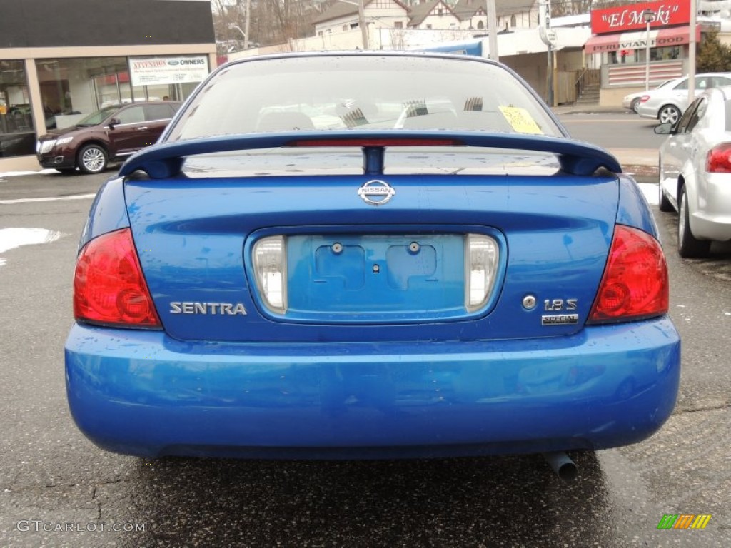 2006 Sentra 1.8 S Special Edition - Sapphire Blue Metallic / Charcoal photo #8
