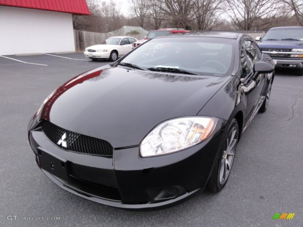 2012 Eclipse GS Coupe - Kalapana Black / Dark Charcoal photo #1