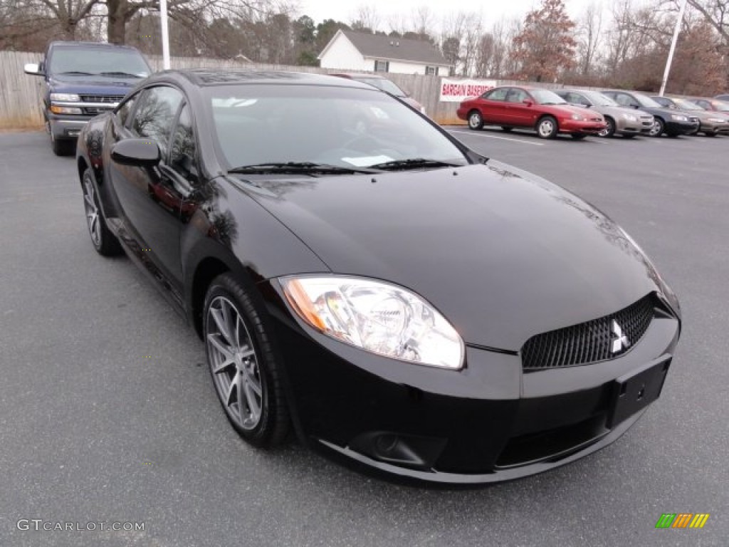 2012 Eclipse GS Coupe - Kalapana Black / Dark Charcoal photo #6