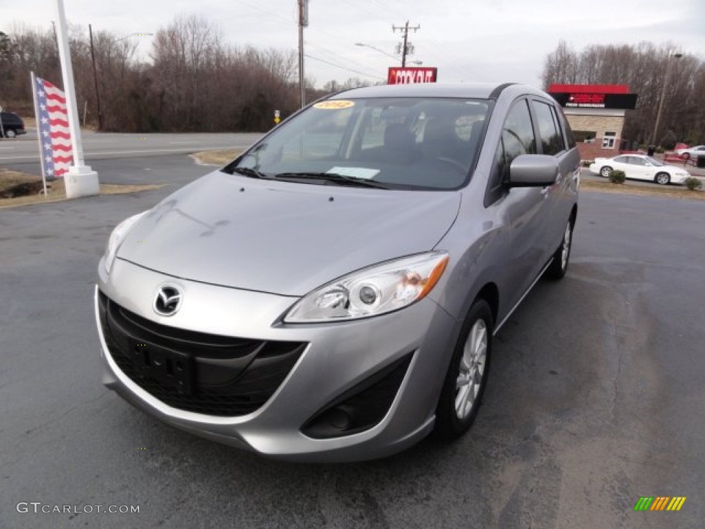 2012 MAZDA5 Sport - Liquid Silver Metallic / Black photo #1