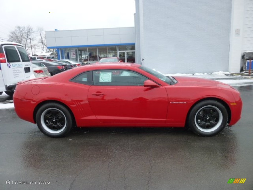 Victory Red 2013 Chevrolet Camaro LS Coupe Exterior Photo #76867275