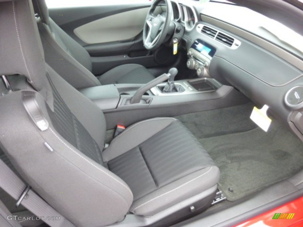 Black Interior 2013 Chevrolet Camaro LS Coupe Photo #76867281