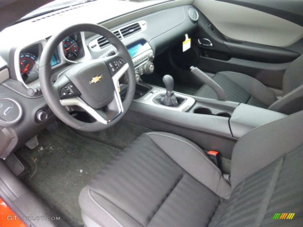 Black Interior 2013 Chevrolet Camaro LS Coupe Photo #76867296