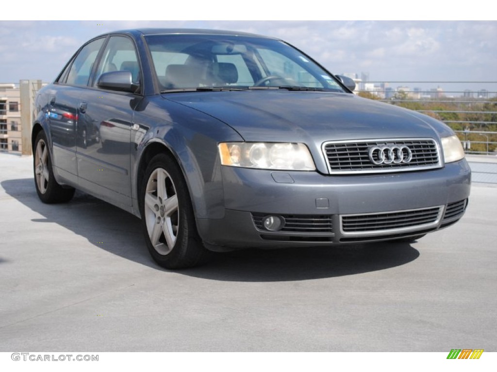2003 A4 1.8T Sedan - Dolphin Gray Pearl / Platinum photo #1