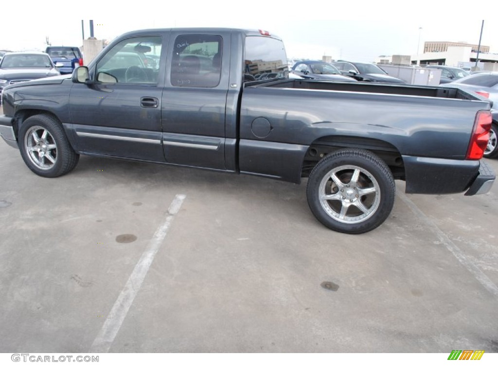 Dark Gray Metallic 2003 Chevrolet Silverado 1500 LS Extended Cab Exterior Photo #76868379