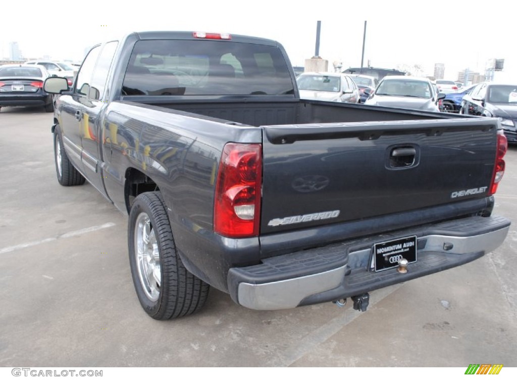 2003 Silverado 1500 LS Extended Cab - Dark Gray Metallic / Dark Charcoal photo #6