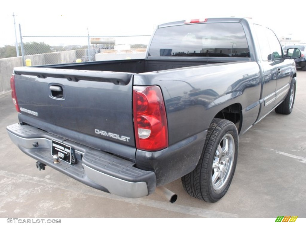 2003 Silverado 1500 LS Extended Cab - Dark Gray Metallic / Dark Charcoal photo #8