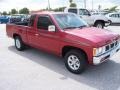 1997 Aztec Red Nissan Hardbody Truck XE Extended Cab  photo #3