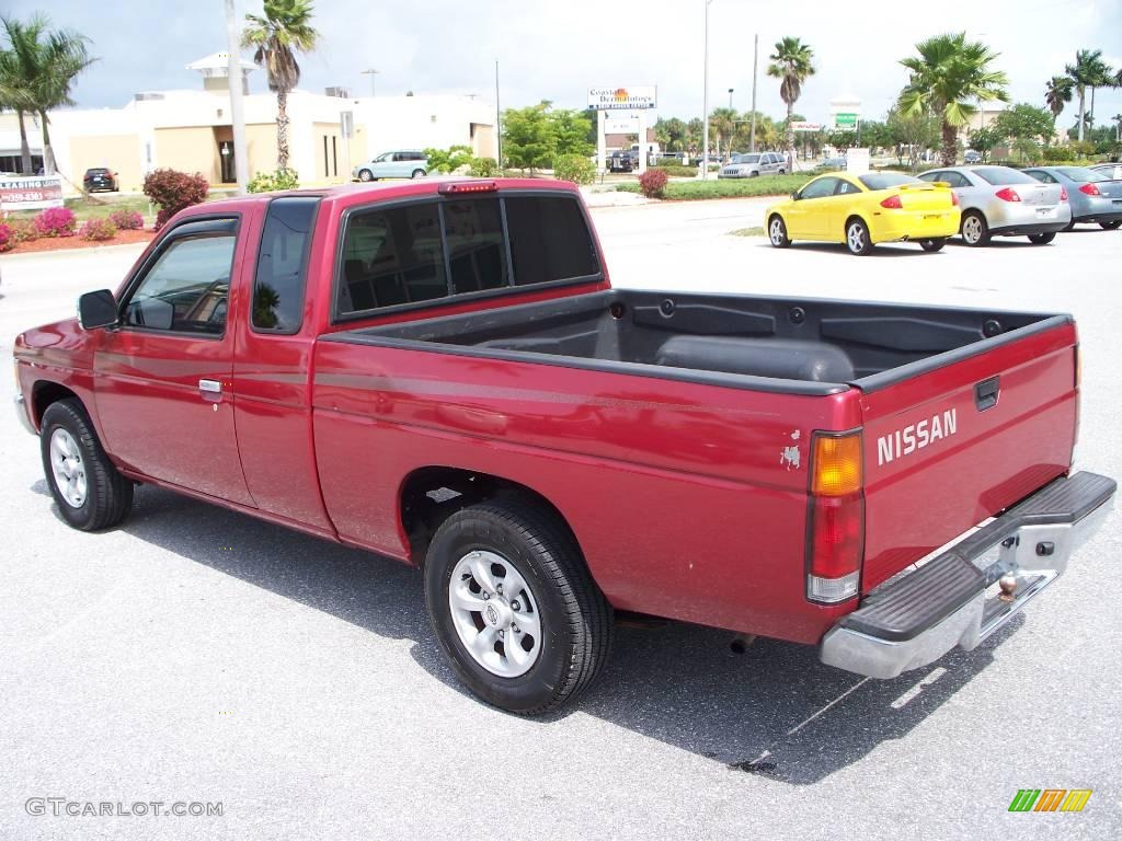 1997 Hardbody Truck XE Extended Cab - Aztec Red / Dark Gray photo #7