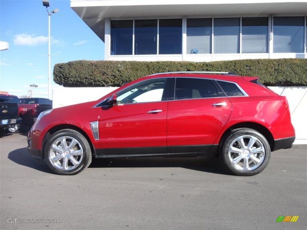 2013 SRX Performance AWD - Crystal Red Tintcoat / Shale/Brownstone photo #3