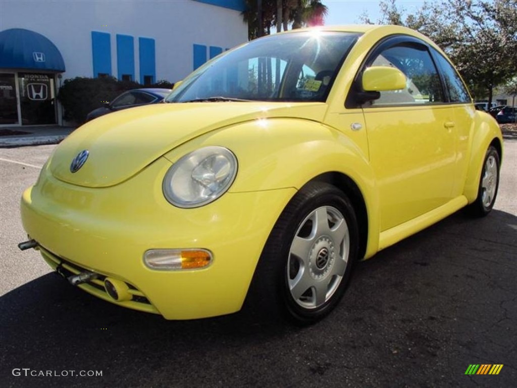 2000 New Beetle GLS Coupe - Yellow / Black photo #7