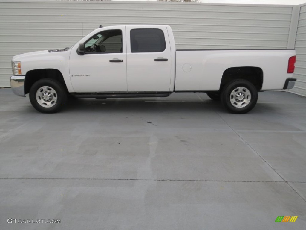 Summit White 2009 Chevrolet Silverado 2500HD LS Crew Cab Exterior Photo #76871159