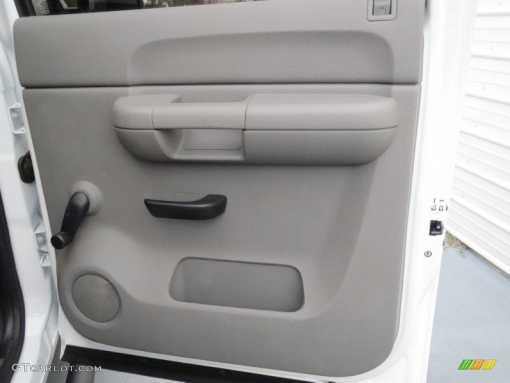 2009 Chevrolet Silverado 2500HD LS Crew Cab Dark Titanium Door Panel Photo #76871225