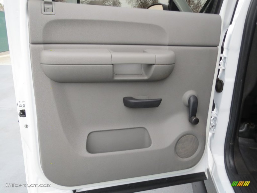 2009 Chevrolet Silverado 2500HD LS Crew Cab Dark Titanium Door Panel Photo #76871234