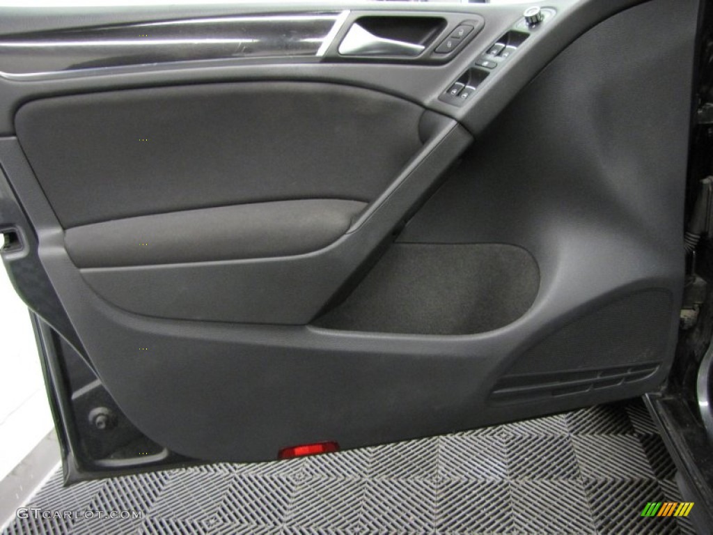 2010 Volkswagen GTI 4 Door Interlagos Plaid Cloth Door Panel Photo #76871554