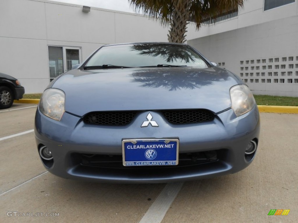 2007 Eclipse GT Coupe - Still Blue Pearl / Medium Gray photo #2