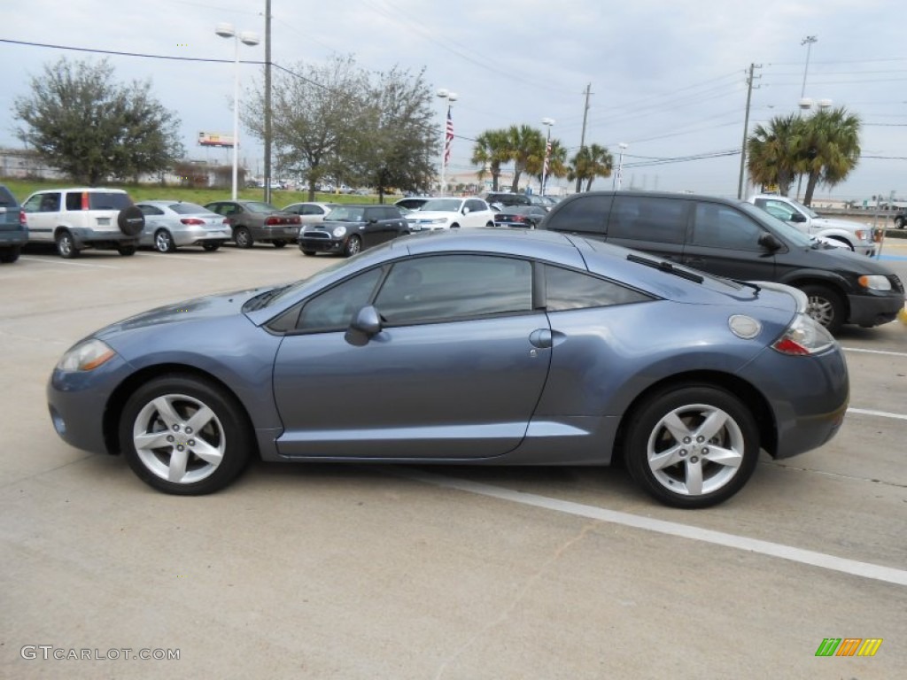 2007 Eclipse GT Coupe - Still Blue Pearl / Medium Gray photo #4
