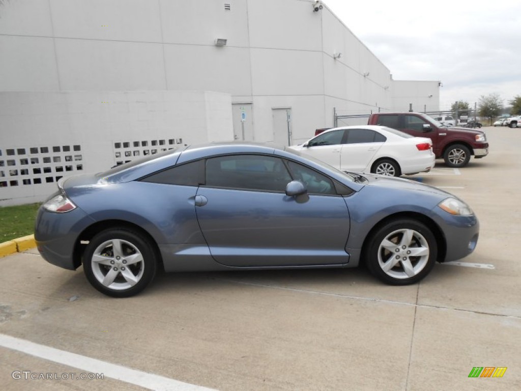 2007 Eclipse GT Coupe - Still Blue Pearl / Medium Gray photo #8