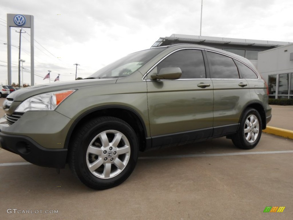 2008 CR-V EX-L - Green Tea Metallic / Ivory photo #3