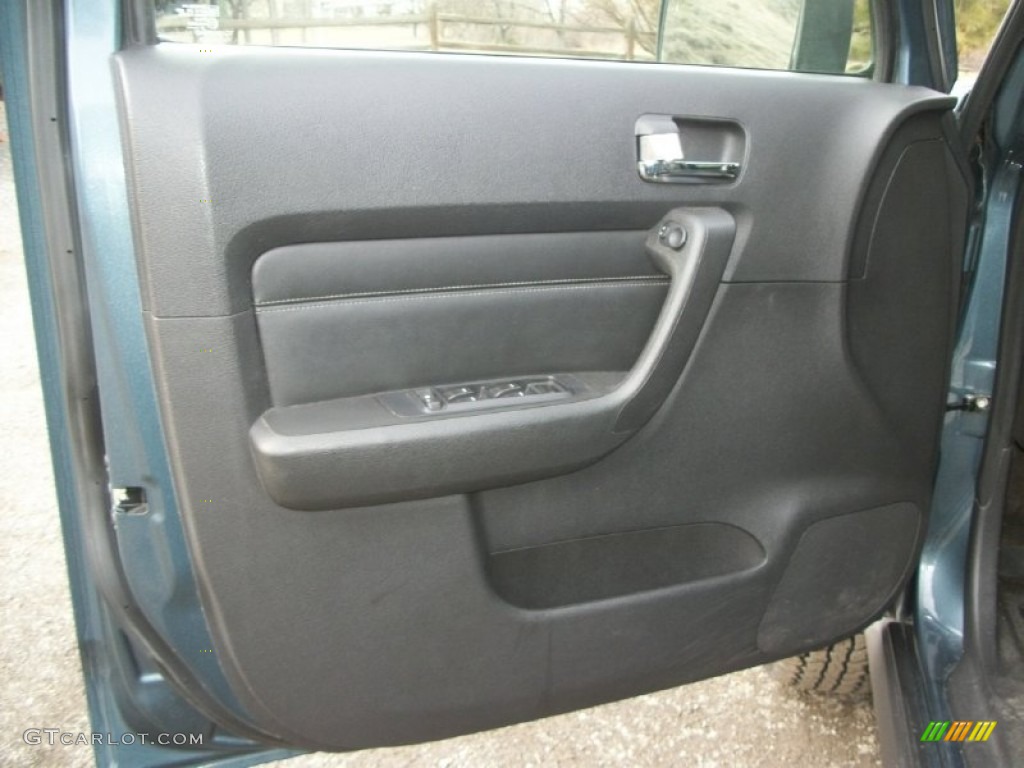 2006 Hummer H3 Standard H3 Model Ebony Black Door Panel Photo #76872874