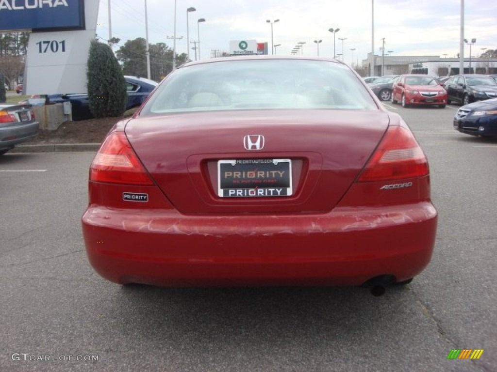 2003 Accord EX-L Coupe - San Marino Red / Ivory photo #3