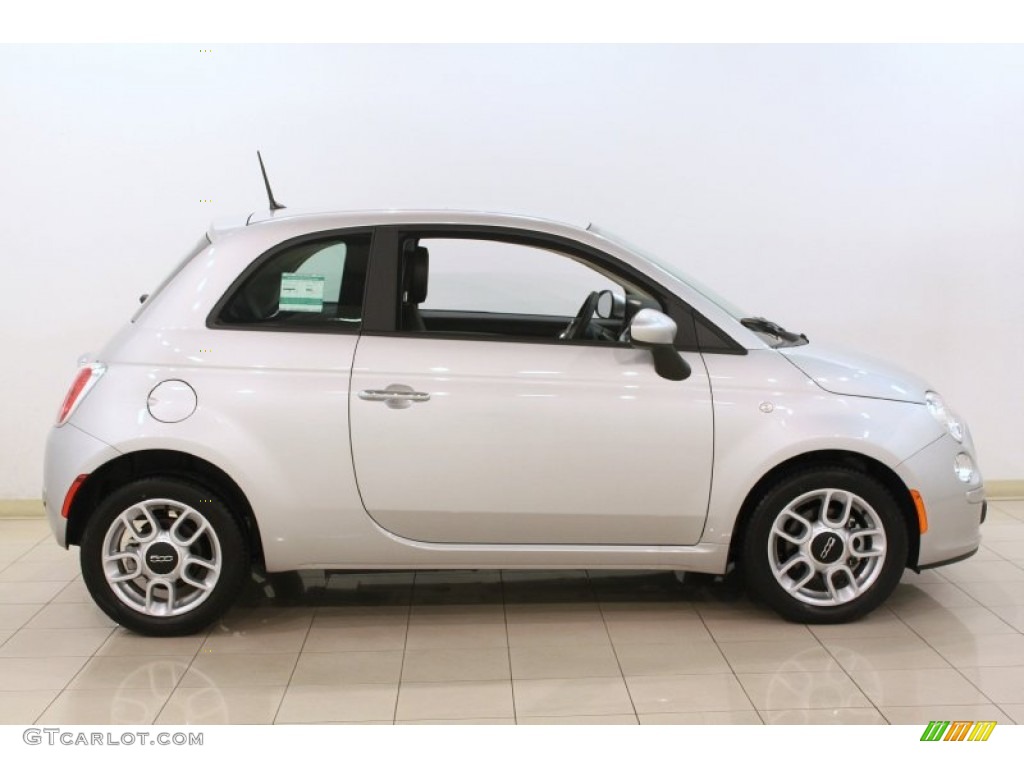 Argento (Silver) 2012 Fiat 500 Pop Exterior Photo #76875069