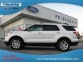 2013 White Platinum Tri-Coat Ford Explorer XLT 4WD  photo #1