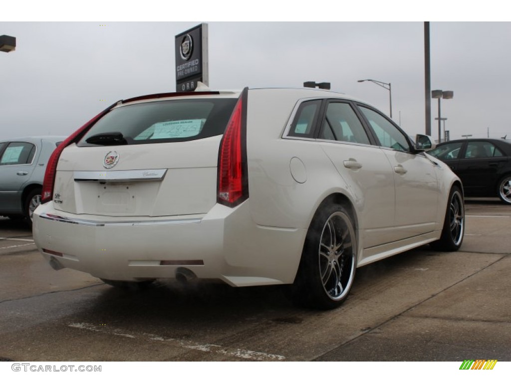 White Diamond Tricoat 2012 Cadillac CTS 3.0 Sport Wagon Exterior Photo #76875572