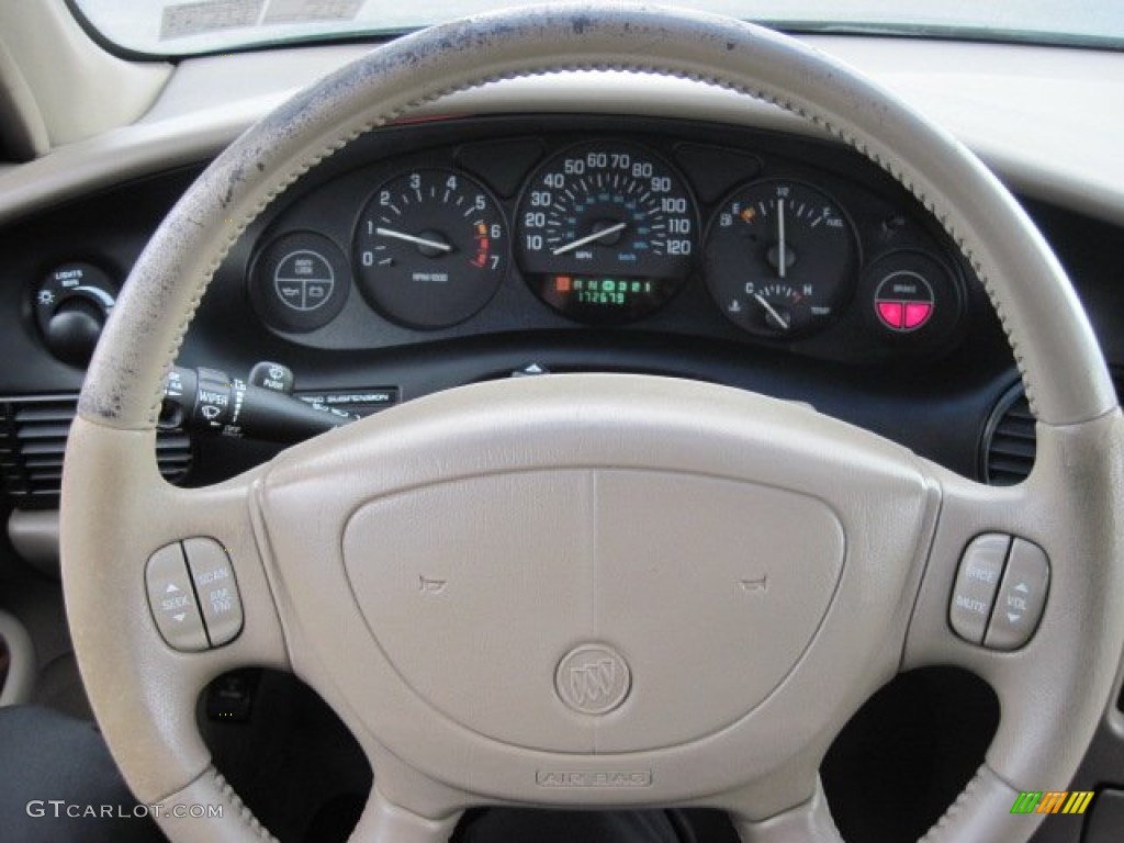 1999 Buick Regal LS Taupe Steering Wheel Photo #76876485