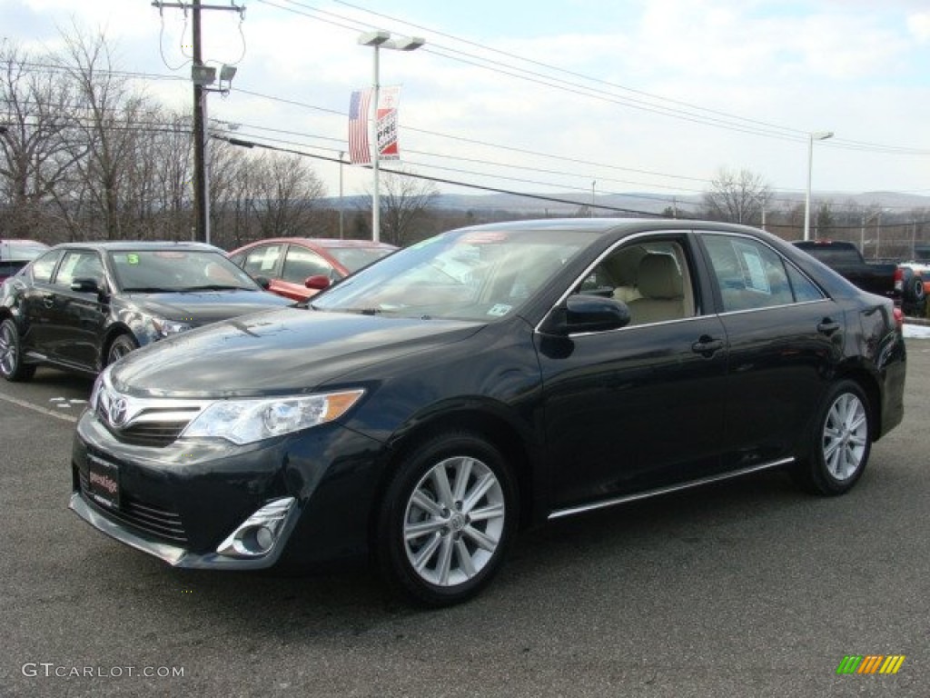 2012 Camry XLE - Cosmic Gray Mica / Ivory photo #3