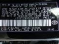 218: Attitude Black Metallic 2012 Toyota Camry XLE Color Code