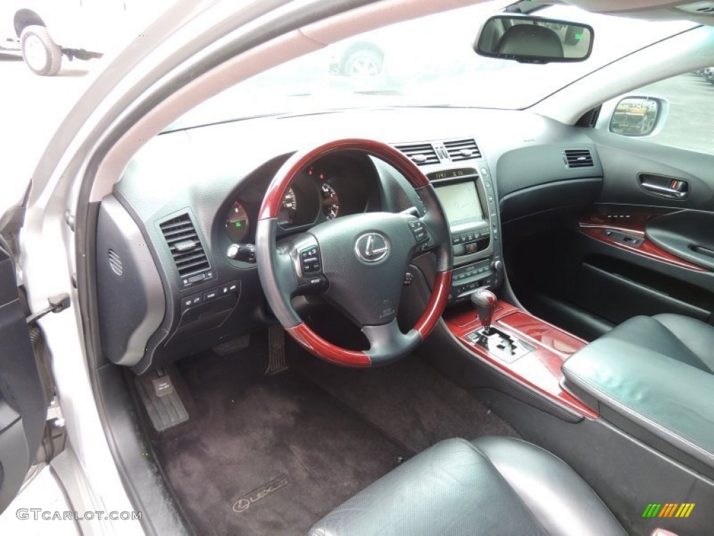 Black Interior 2007 Lexus GS 350 Photo #76878162