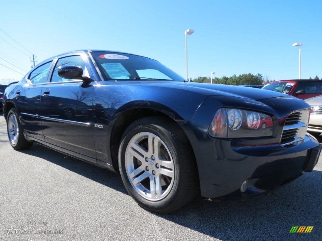 2006 Charger R/T - Midnight Blue Pearl / Dark Slate Gray/Light Graystone photo #4