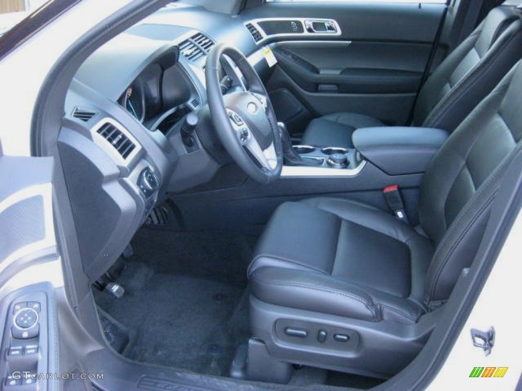 Charcoal Black Interior 2013 Ford Explorer XLT 4WD Photo #76878354
