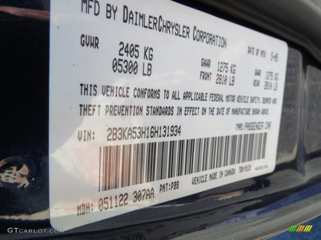 2006 Charger R/T - Midnight Blue Pearl / Dark Slate Gray/Light Graystone photo #15