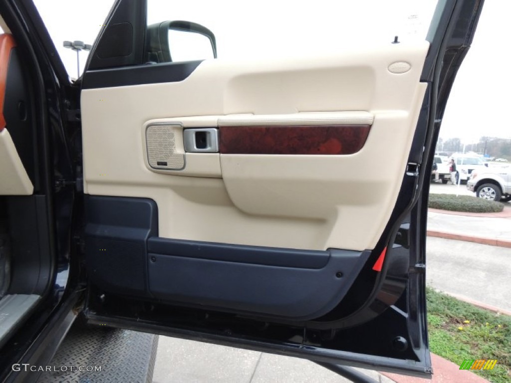2009 Land Rover Range Rover HSE Sand/Jet Door Panel Photo #76878678