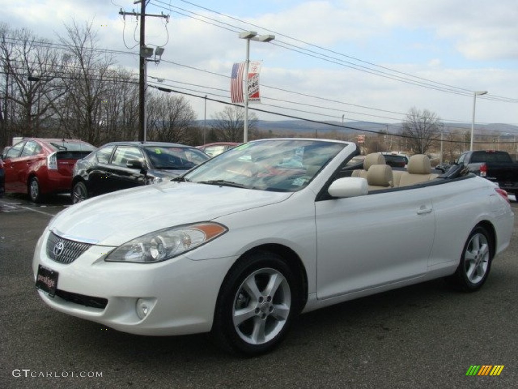 Arctic Frost Pearl 2006 Toyota Solara SLE V6 Convertible Exterior Photo #76878774