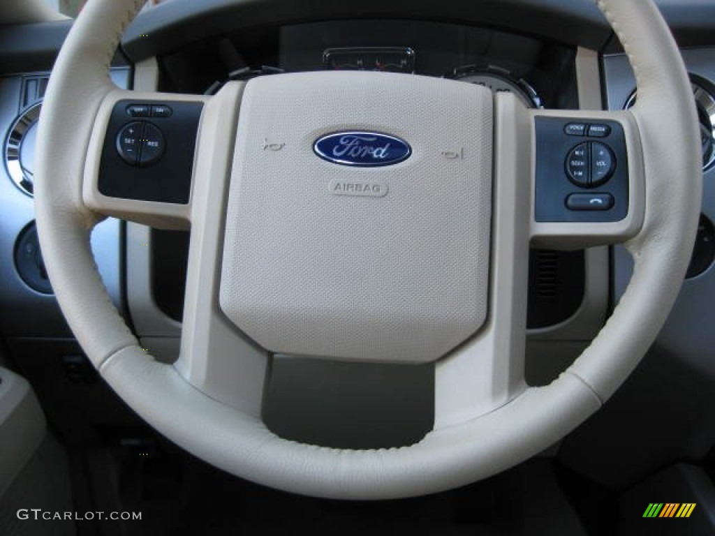 2013 Ford Expedition XLT 4x4 Camel Steering Wheel Photo #76879122
