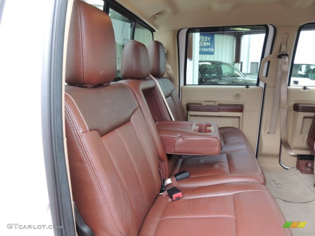 Chaparral Leather Interior 2011 Ford F250 Super Duty King Ranch Crew Cab 4x4 Photo #76879356