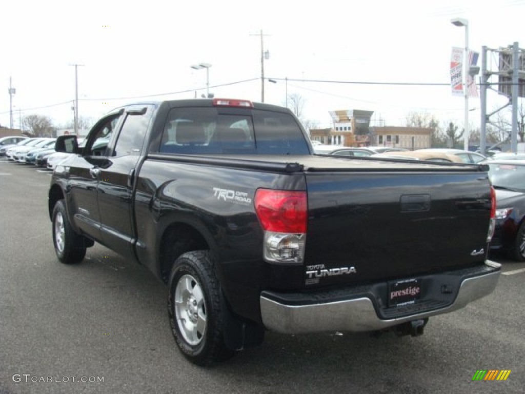 2007 Tundra Limited Double Cab 4x4 - Black / Beige photo #4