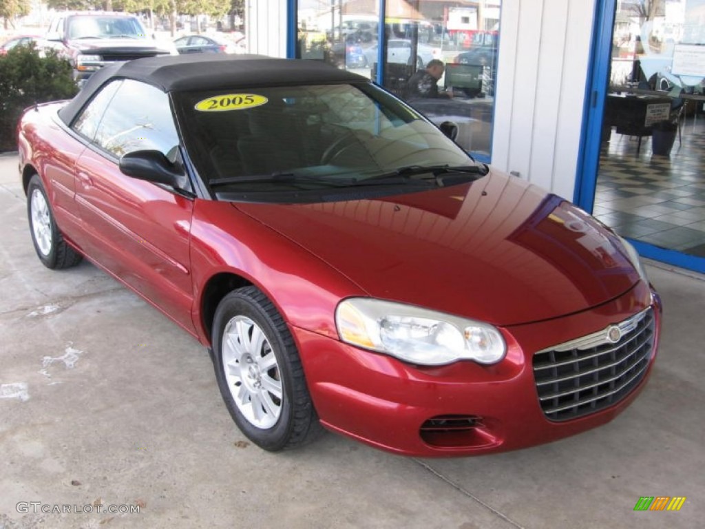 Inferno Red Crystal Pearl 2005 Chrysler Sebring GTC Convertible Exterior Photo #76880112