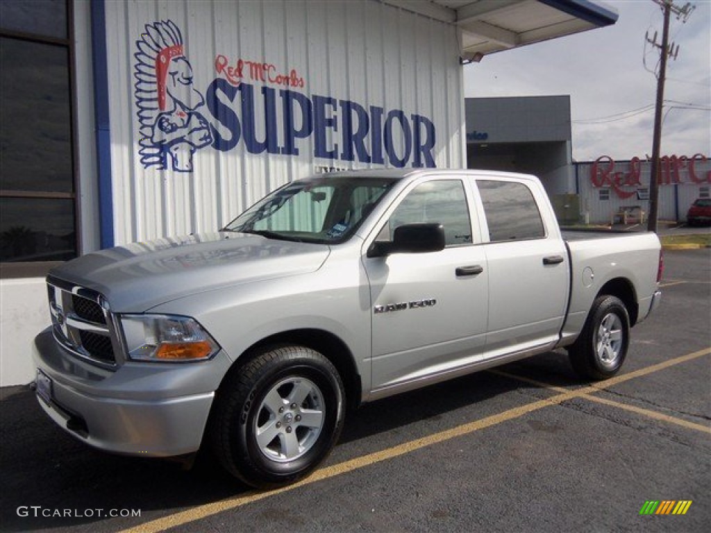 2011 Ram 1500 ST Crew Cab - Bright Silver Metallic / Dark Slate Gray/Medium Graystone photo #4