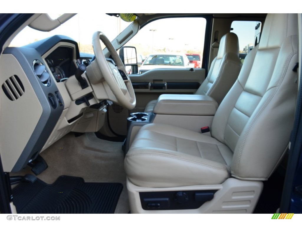 Camel Interior 2008 Ford F250 Super Duty Lariat SuperCab 4x4 Photo #76880634