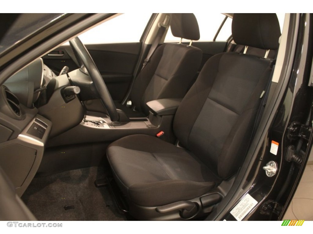 Black Interior 2010 Mazda MAZDA3 i Sport 4 Door Photo #76880823