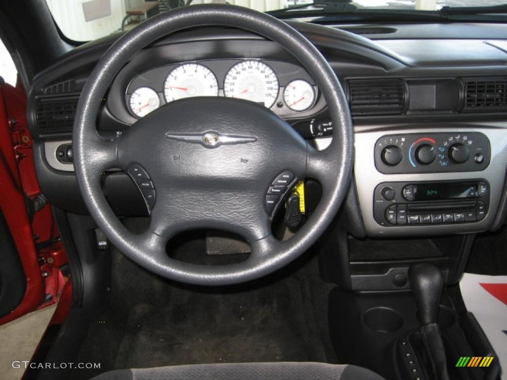 2005 Chrysler Sebring GTC Convertible Dark Slate Gray Dashboard Photo #76880835